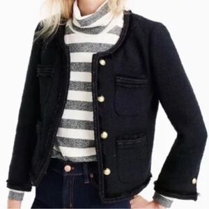 JCrew Lady Tweed Black Jacket